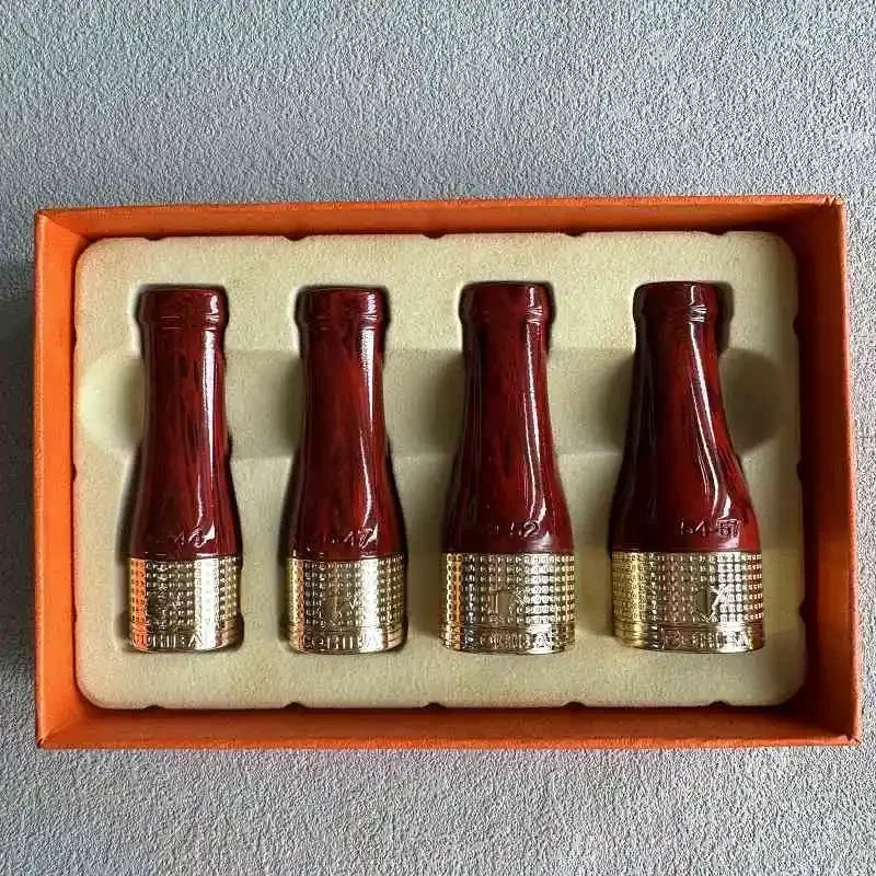 4pcs/set Luxury Cigar Holder Pipe Set Cigar Pipe Holder Tube Cigar Mouthpiece Pipe with Gift Box 118  Smoking Accessories