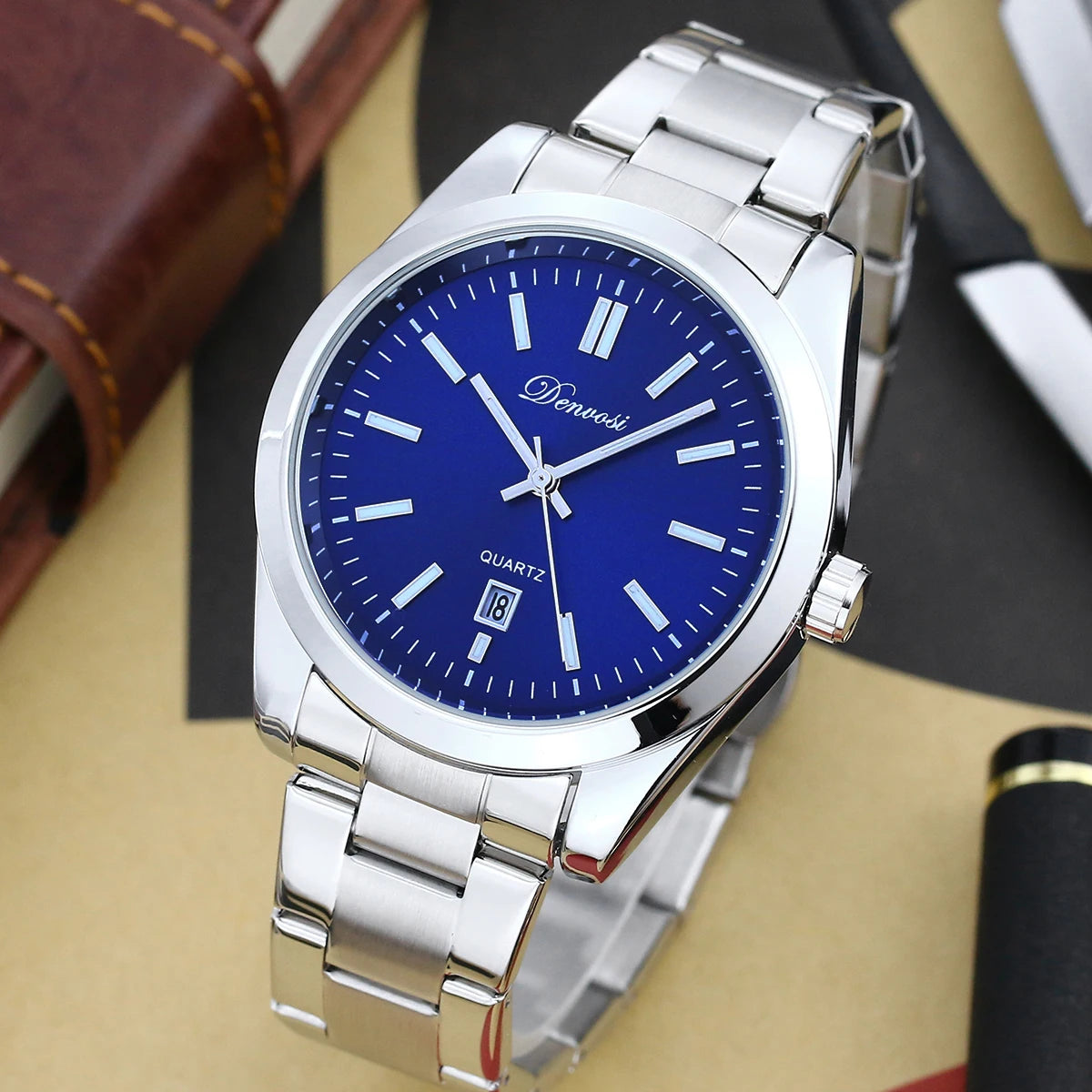 New Men's Watch Casual Style Simple business Waterproof Quartz Luminous Watch  Minimalist style wristwatch for men