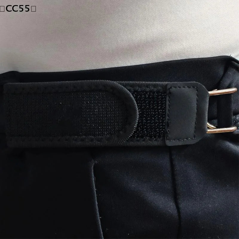 Buckleless Belt Hook Adjustable Metal Hook Elastic Belt Unisex Buckle-Free Invisible Waist Belt Closure For Outdoor Work〔CC55〕