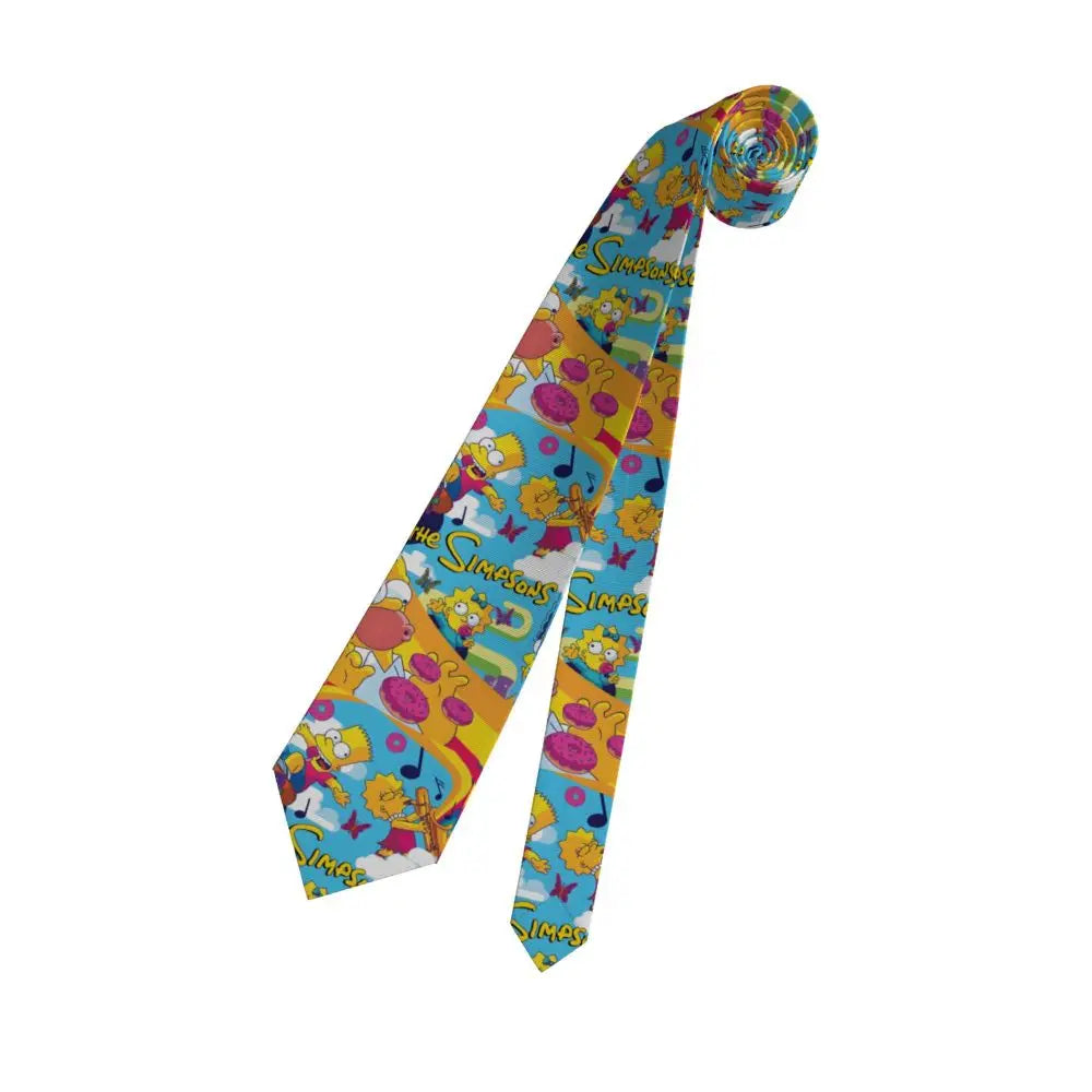Personalized The S-Simpsones Homer Neck Ties Men Formal Silk Wedding Neckties