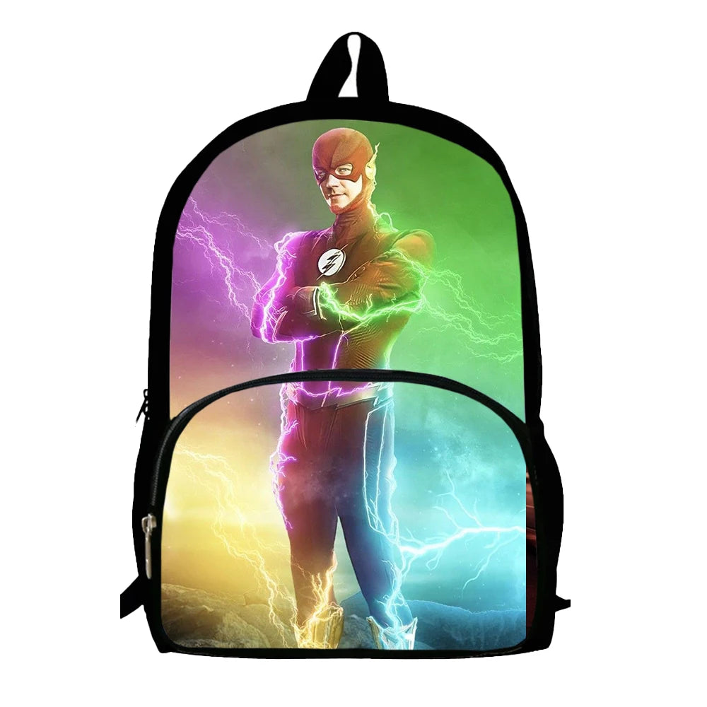 Kids' Cartoon Schoolbags FFlash man Printed Child Backpack,Large Capacity Bookbags for Kindergarten Students,Bags for Boys Girls