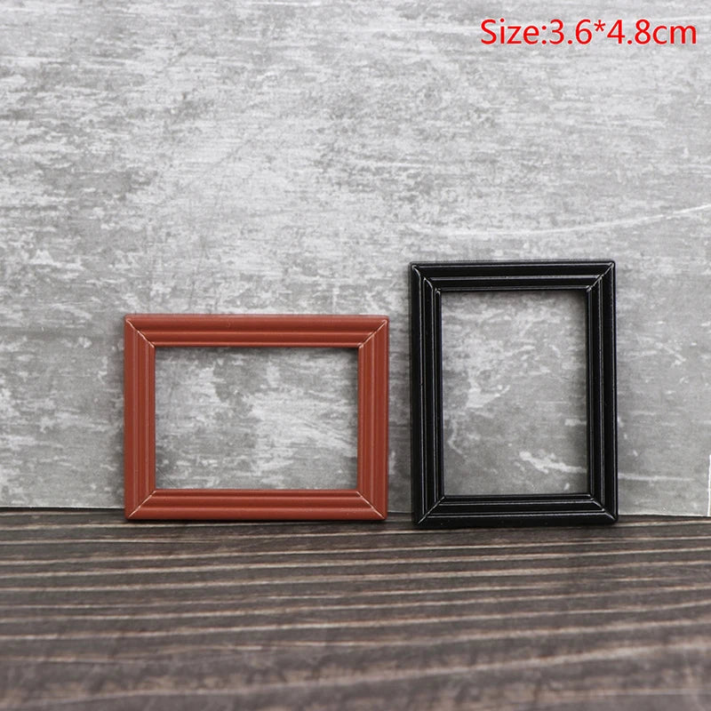 1:12 Dollhouse Photo Frames Mirror Frames Photo Border Picture Frame Model Decor