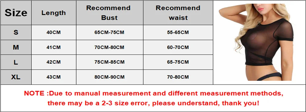 Summer Sheer Short Sleeve T Shirt Tops Women Slim Mesh Fish Net See-Through Crop Tops Tees Casual T Shirt Streetwear Clubwear