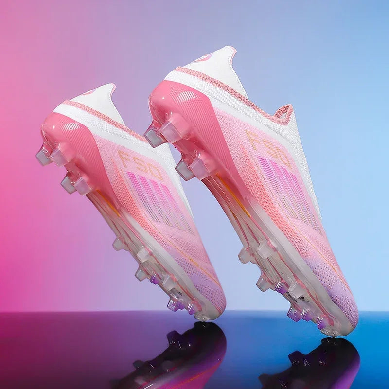 Men Football Boots Training Soccer Shoes FG Ultralight Long Spikes Breathable Drop Shipping Match Sport Cleats Indoor Sneakers