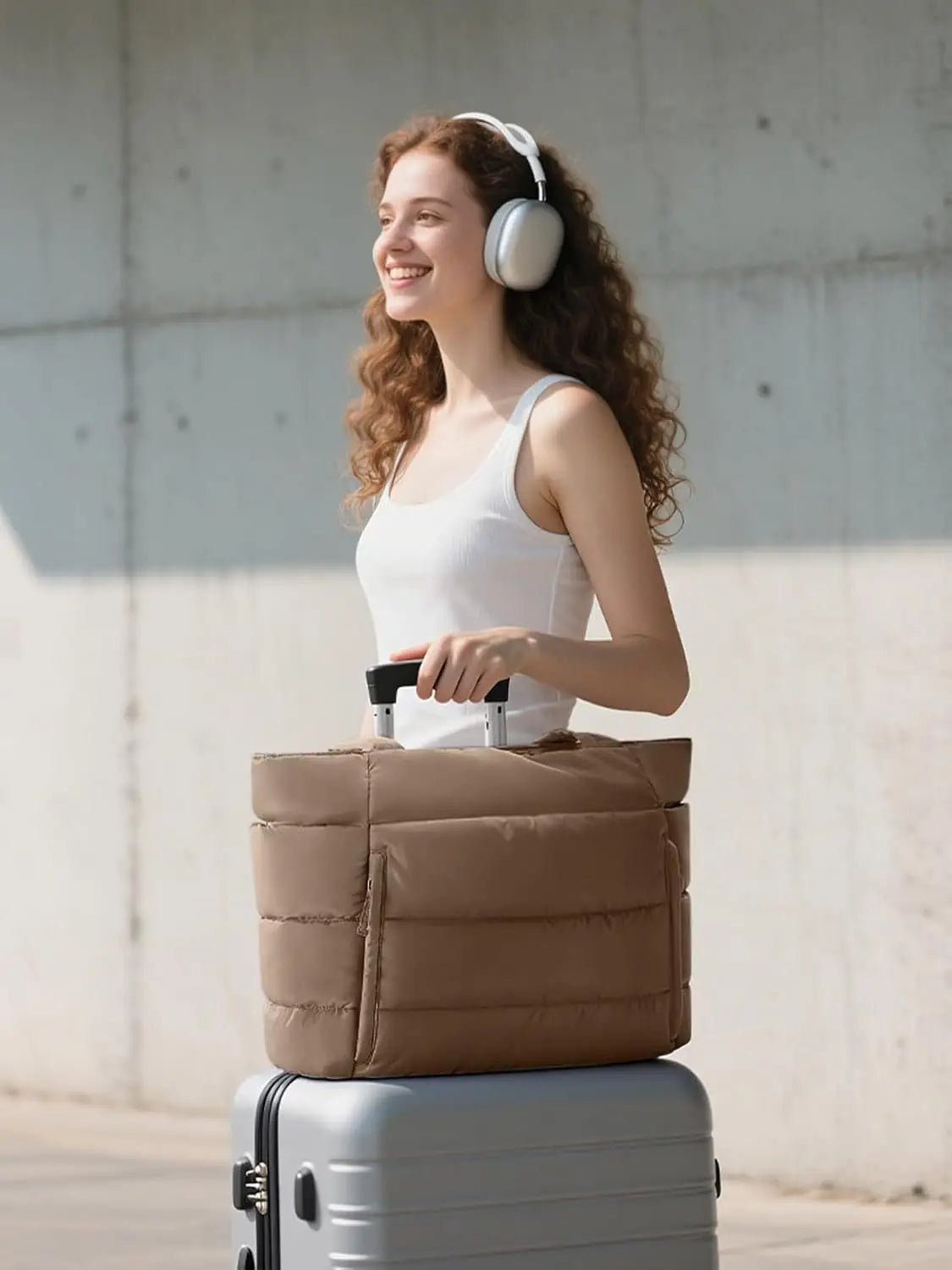 Women Tote bag large-capacity shoulder bag multi-functional travel toiletry makeup bag