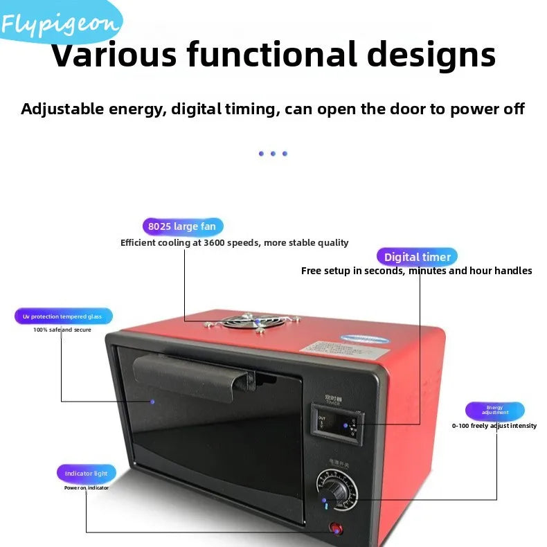 UV Curing Box High Intensity 365nm 395nm 405nm LED UV Oven For OCA Resin Fast Flexible Screen Repair Cabinet