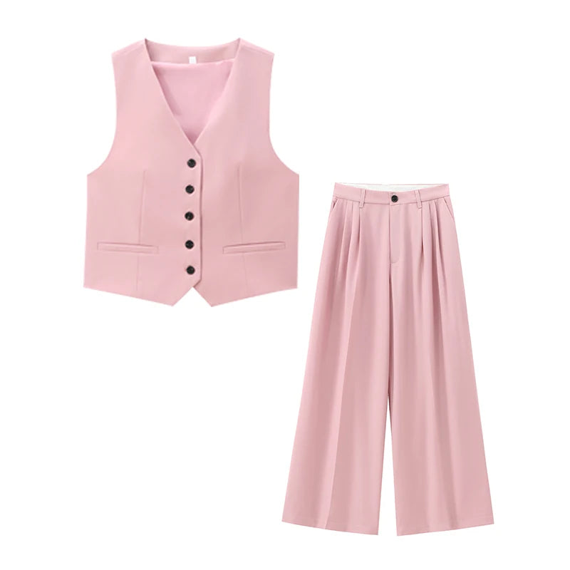 Pants Sets Summer Women's 2-piece 2025 New Fashion Elegant Women's Sets Street Chic Youth Leisure Commuter 2-piece Set