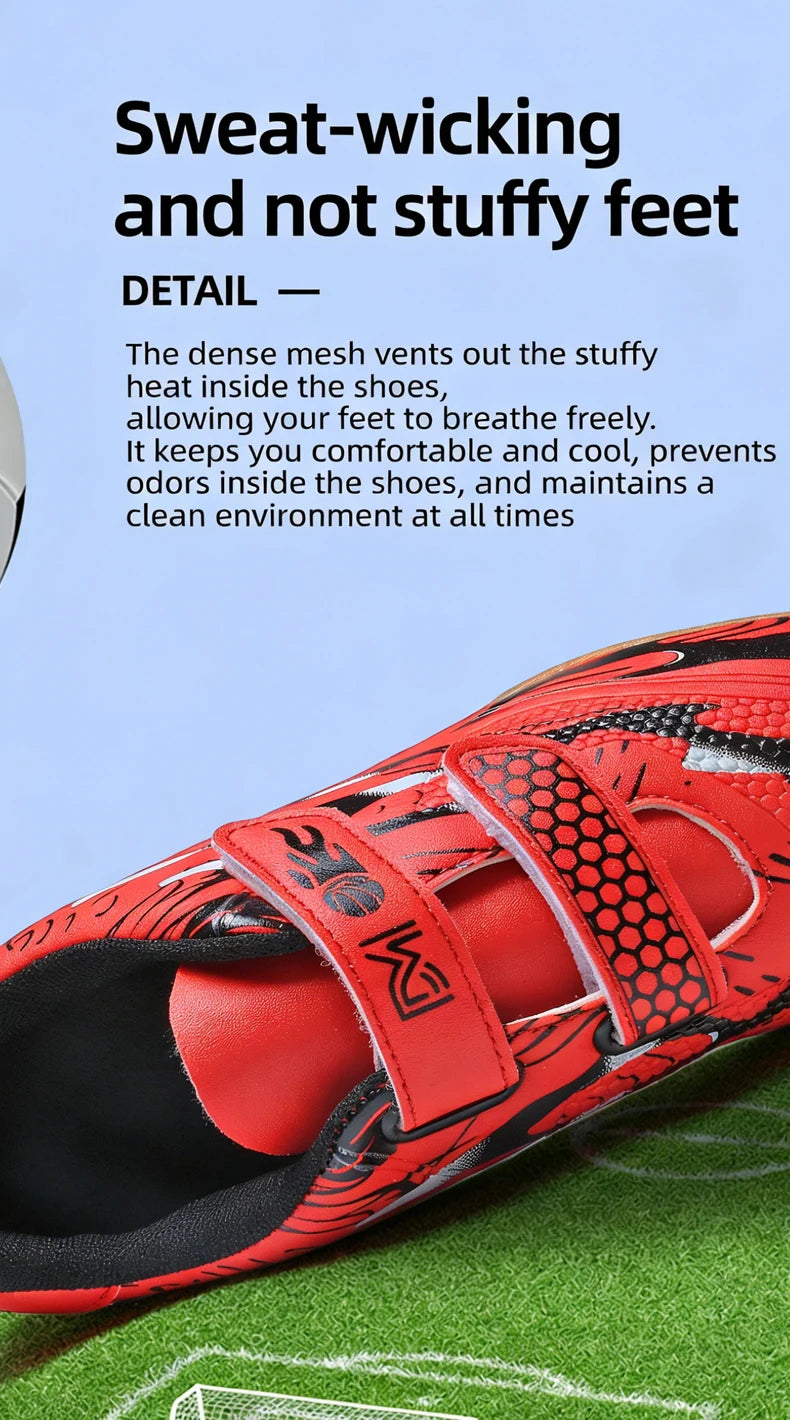 Kids Soccer Shoes School Football Boots Professional Cleats Grass Training Sport Footwear Boys Outdoor Futsal Soocer Boots 28-38
