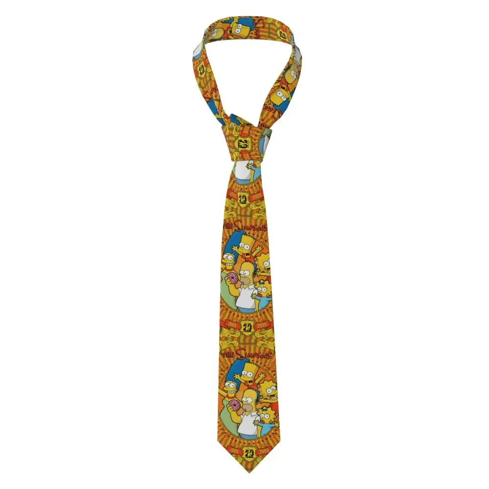 Personalized The S-Simpsones Homer Neck Ties Men Formal Silk Wedding Neckties