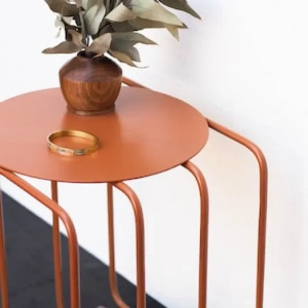 Modern Nightstand, Funky Bedside Table, Shelf Unit, Plant Stand, Vinyl Record Storage, Cute Coffee Table for Livingroom Bedroom