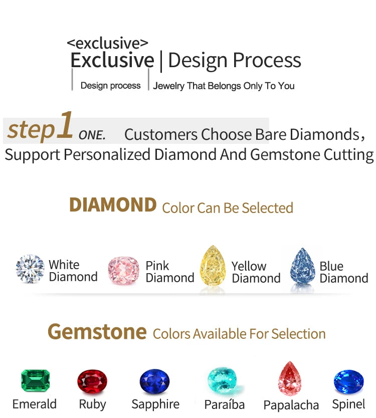 JEWELLWANG 18K Pure Gold Lab Grown 1 Ct Emerald Stud Earrings for Men or Women Surrounded By Synthetic Diamonds Luxury Jewelry