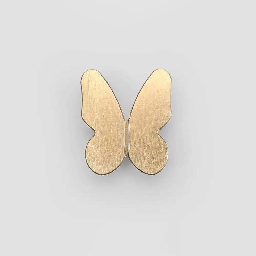 Furniture Hardware Butterfly Shape Door Pulls Wardrobe Pulls Single Hole Drawer Knobs Cabinet Drawer Zinc Alloy