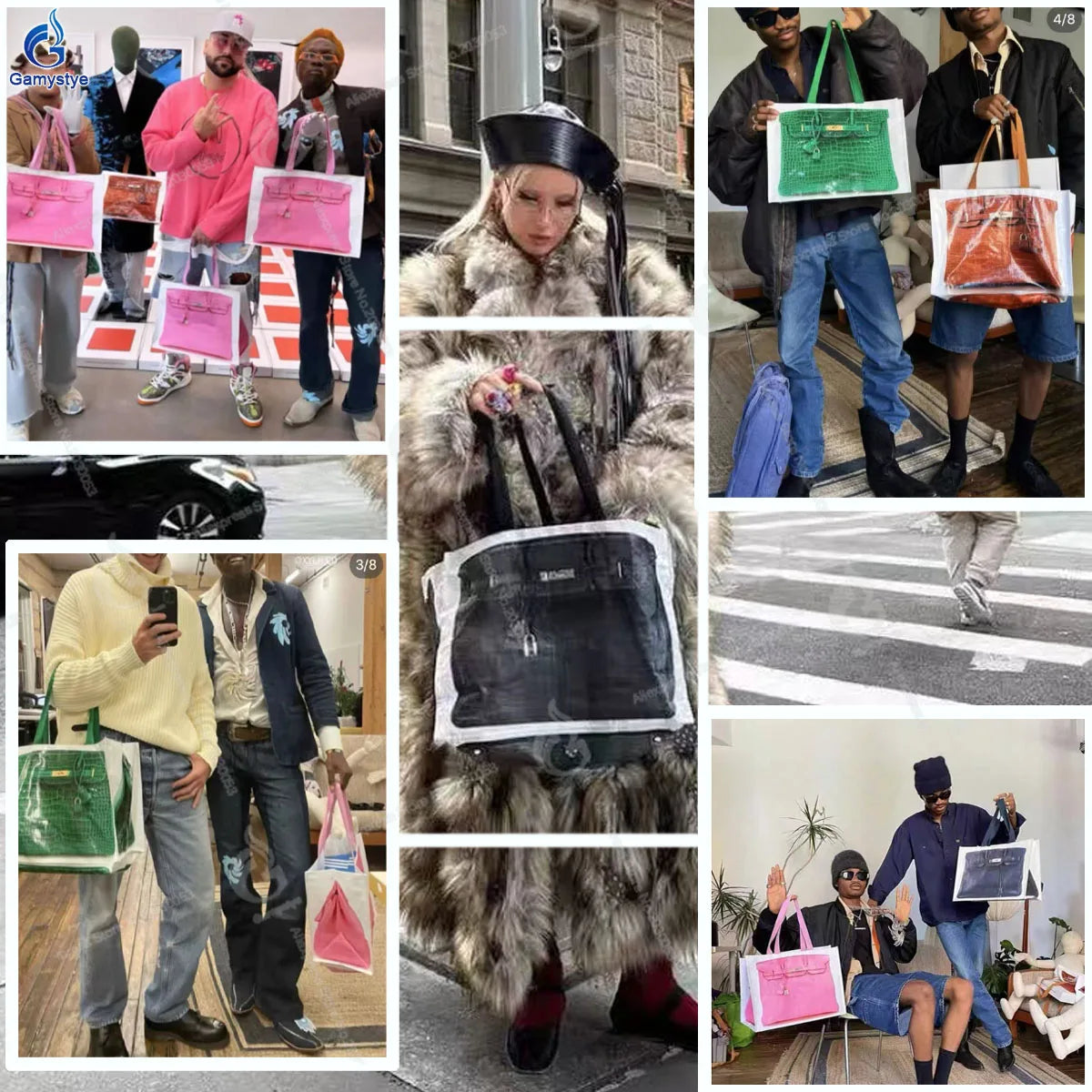 2025 Hot women Handbags Woven Grocery bags Large Capacity Travel Handbag Shopping Bag for blogger funny tote bags