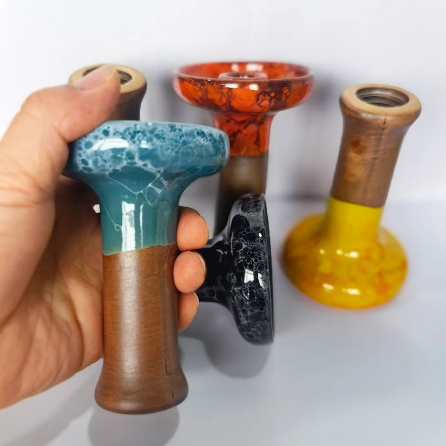 Hand Made Hookah Ceramic Bowls Chicha Hookah Tobacco Bowl Nargile Sheesha Narguile Chicha Cachimbas Smoking Shisha Ac