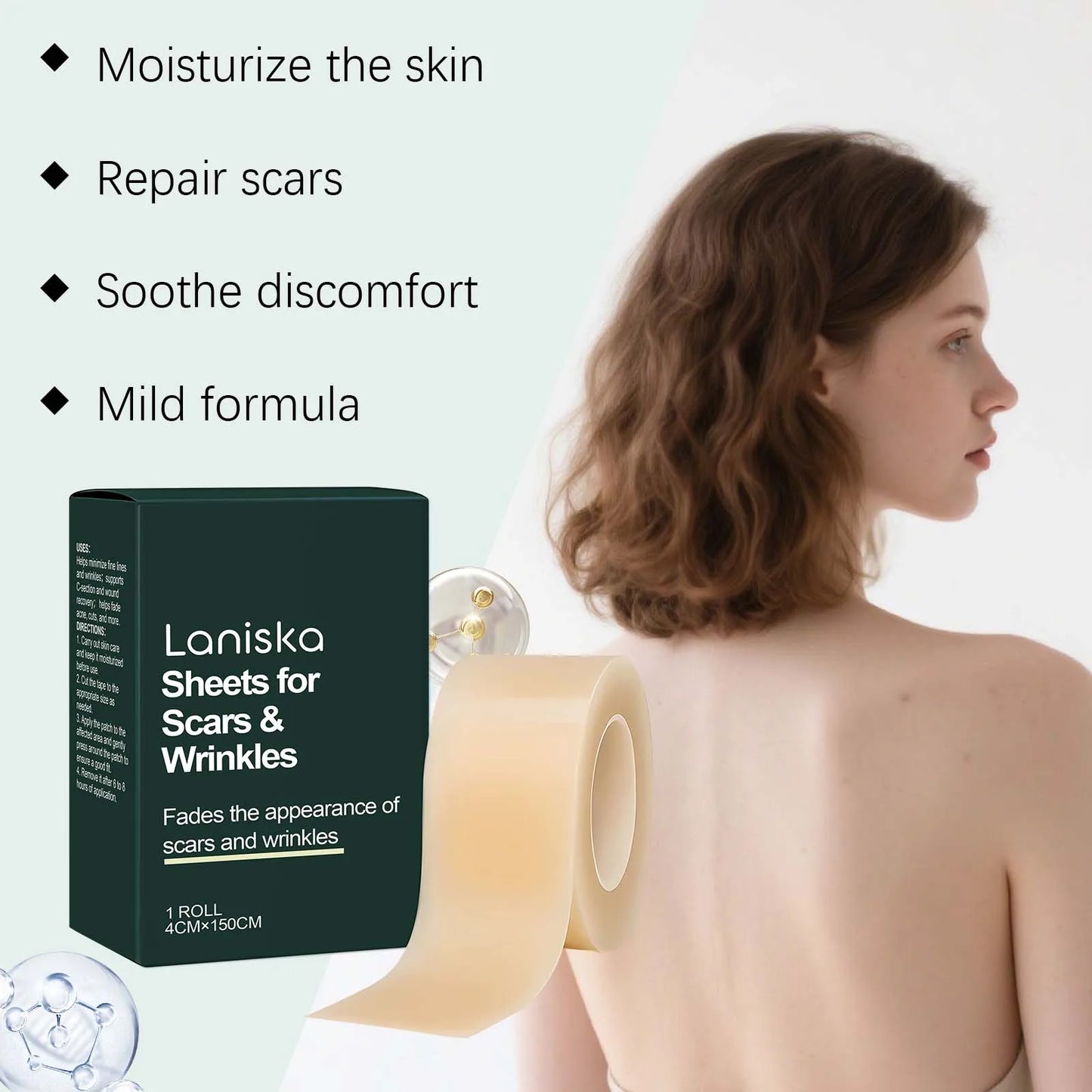 Silicone Skin Scar Care Patch Smooth Skin Gentle and Skin-Friendly Reduces Fine Lines and Wrinkles Nourishing Skin Care Patch