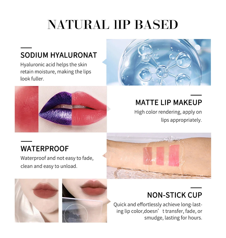 Long Lasting Lip Inks Korean Matte Lip Tint Peel Off Matte Tick for Lips Stick Free Shipping Liquid Lipstick Waterproof Makeup