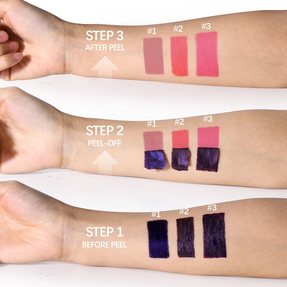 Matte Lip Tint Peel Off Lip Tints Stain Cosmetics Liquid Lipstick Lips Stick Free Shipping Makeup Ink Inks Gloss Pack Set
