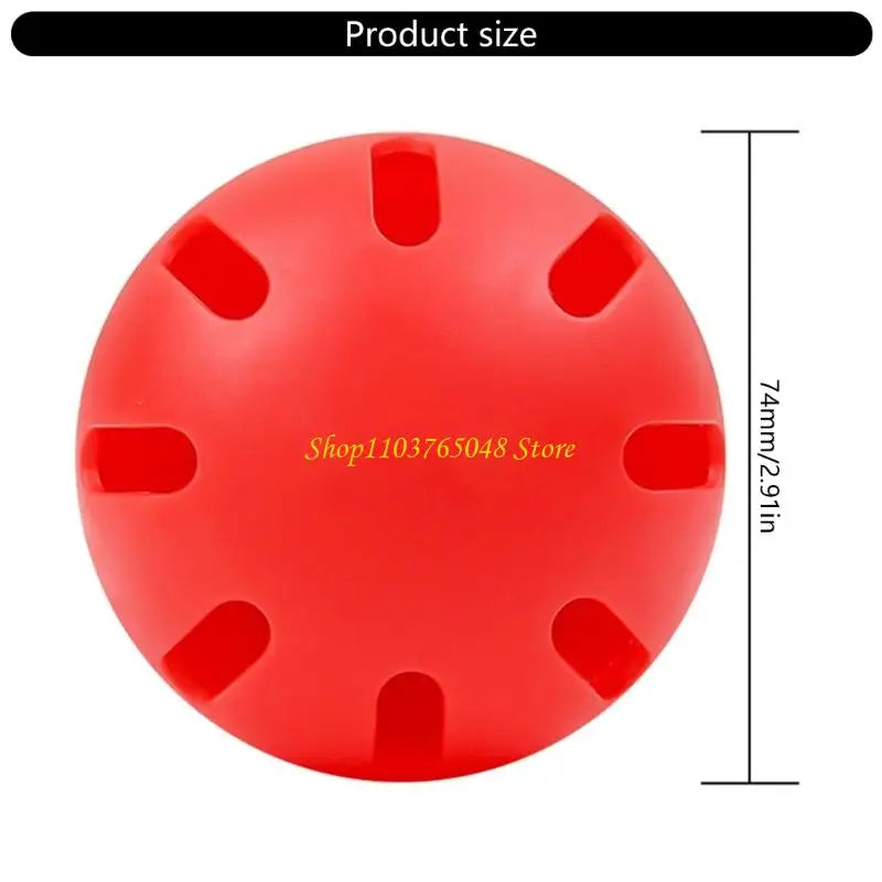 R53E Set of 6pcs 74mm Baseball Practice Balls Training Equipment Safe Materials