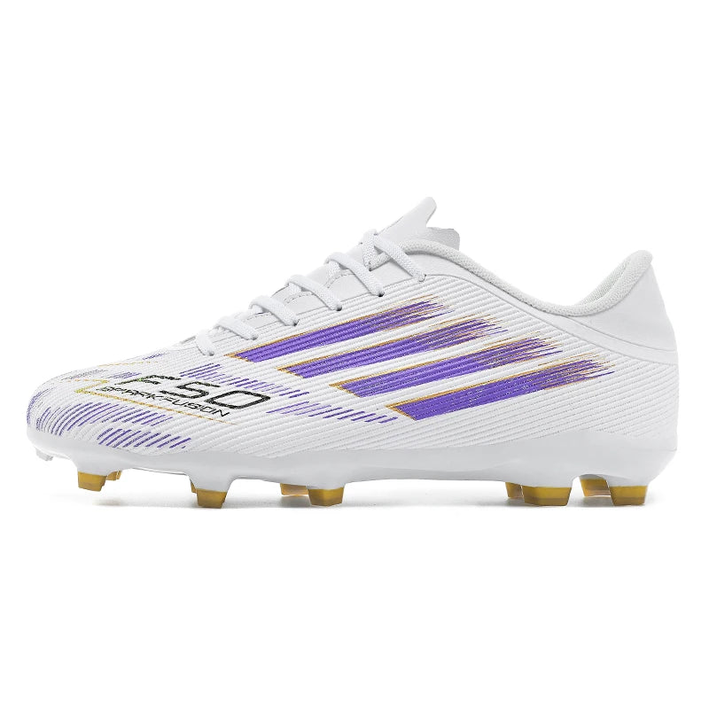 Adult Football Shoes Lightweight Wear-resistant Soccer Boots Anti-slip Outdoor Turf Training Sports for Men Youth Daily Match