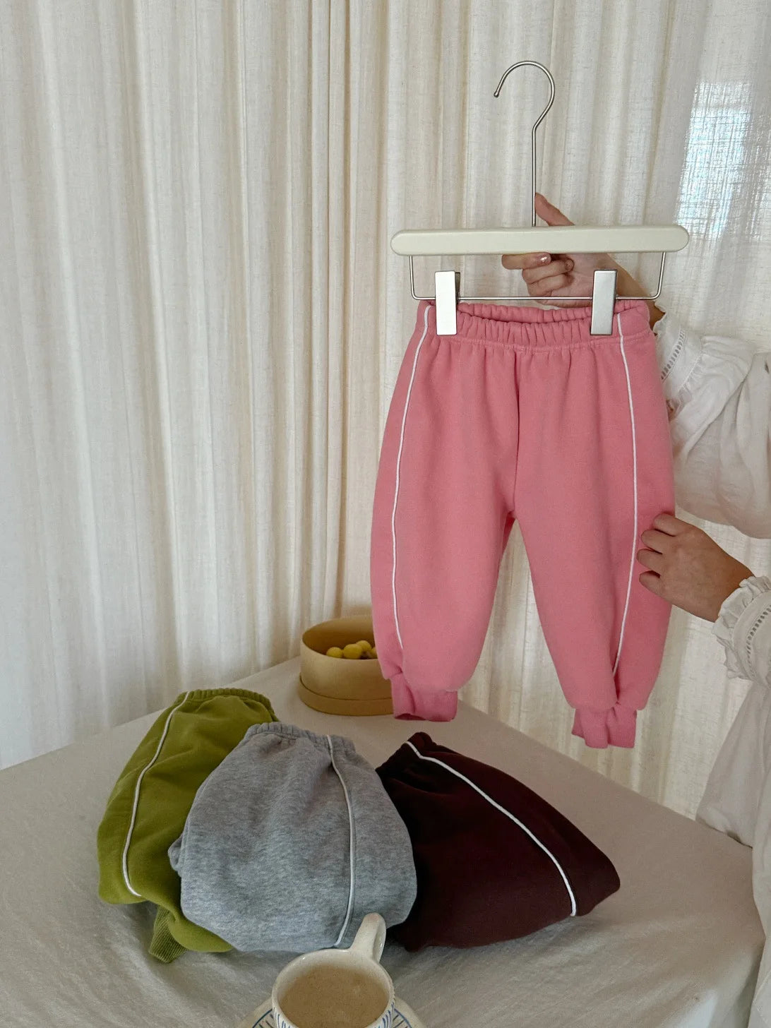 2025 Winter New Children Casual Pants Plus Velvet Thick Girls Fleece Sweat Pants Solid Kids Boys Warm Trousers Baby Clothes