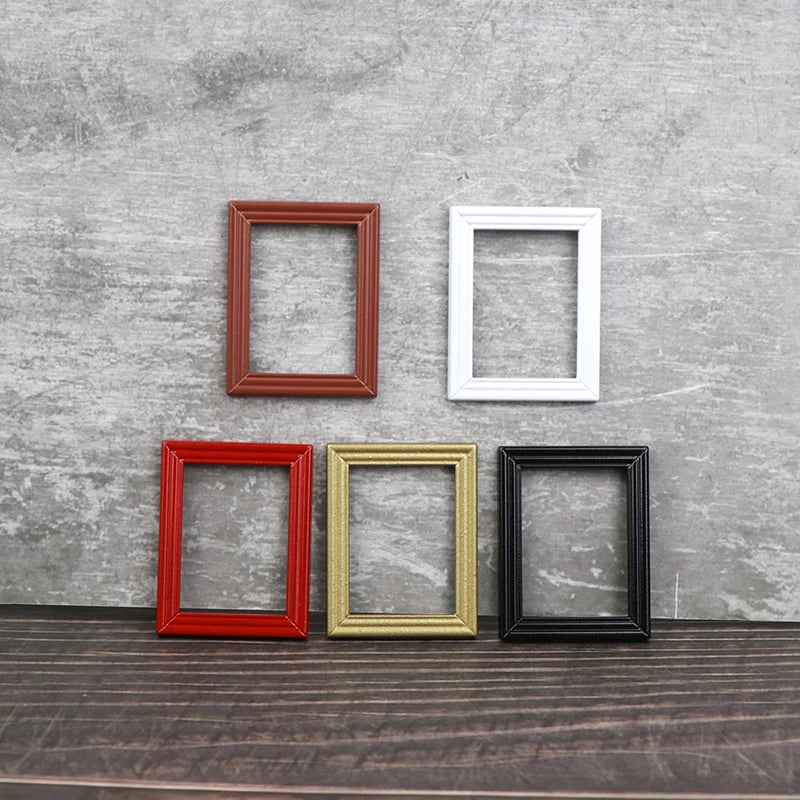 1:12 Dollhouse Photo Frames Mirror Frames Photo Border Picture Frame Model Decor