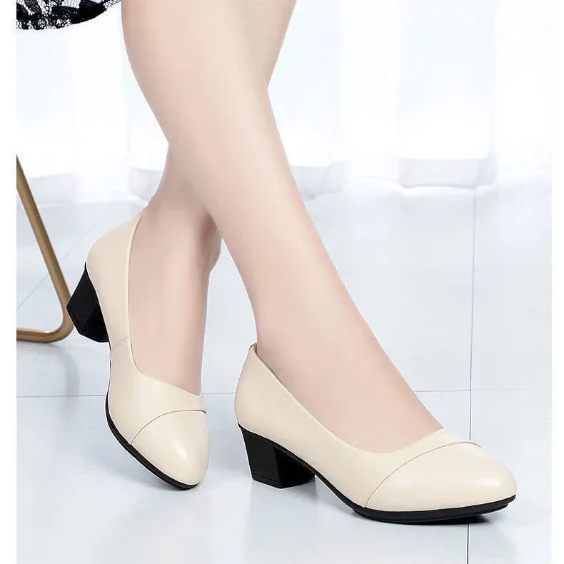 zapatos de mujer women cute round toe daily wear black footwear lady casual black comfort office career work shoes sapatos b411