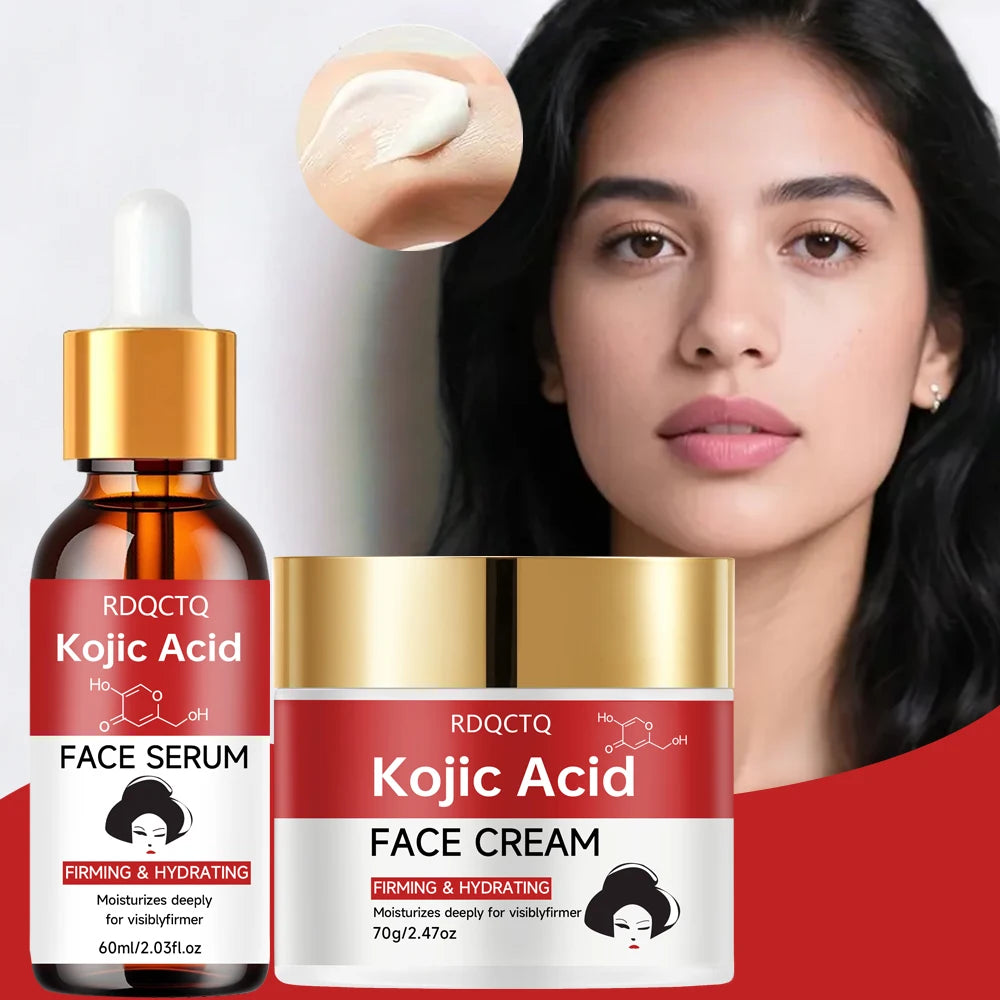 Niacinamide Serum and Moisturizer Cream 2-Piece Set Deep Hydration Skin Firming Visible Results Daily Skincare Routine for All S