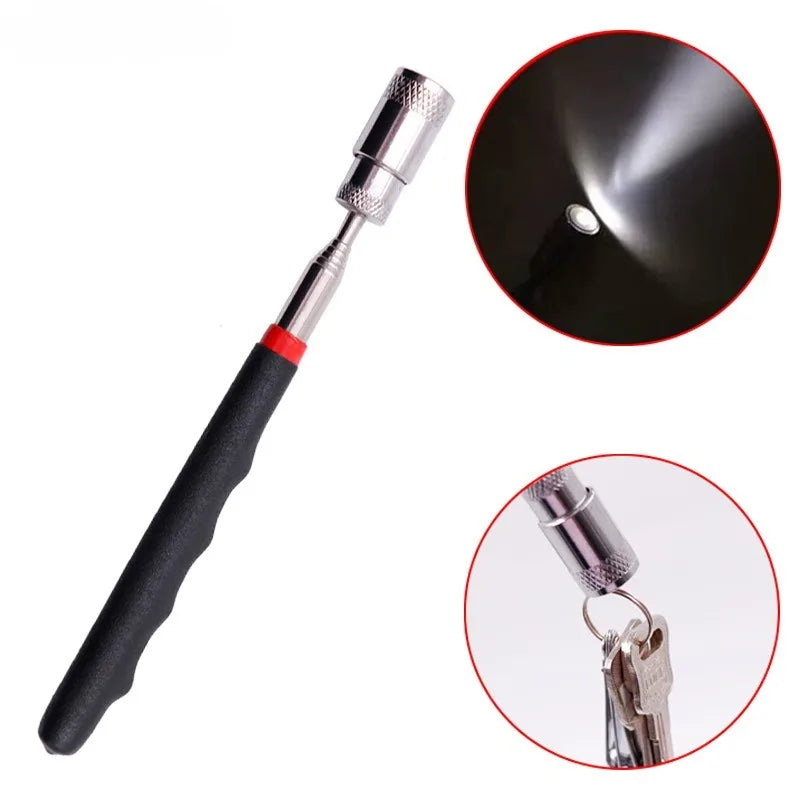 Magnet Pick Up Tool, Nuts and Bolts Pick Up Tool Telescopic Magnetic Pick Up Tool with LED Light