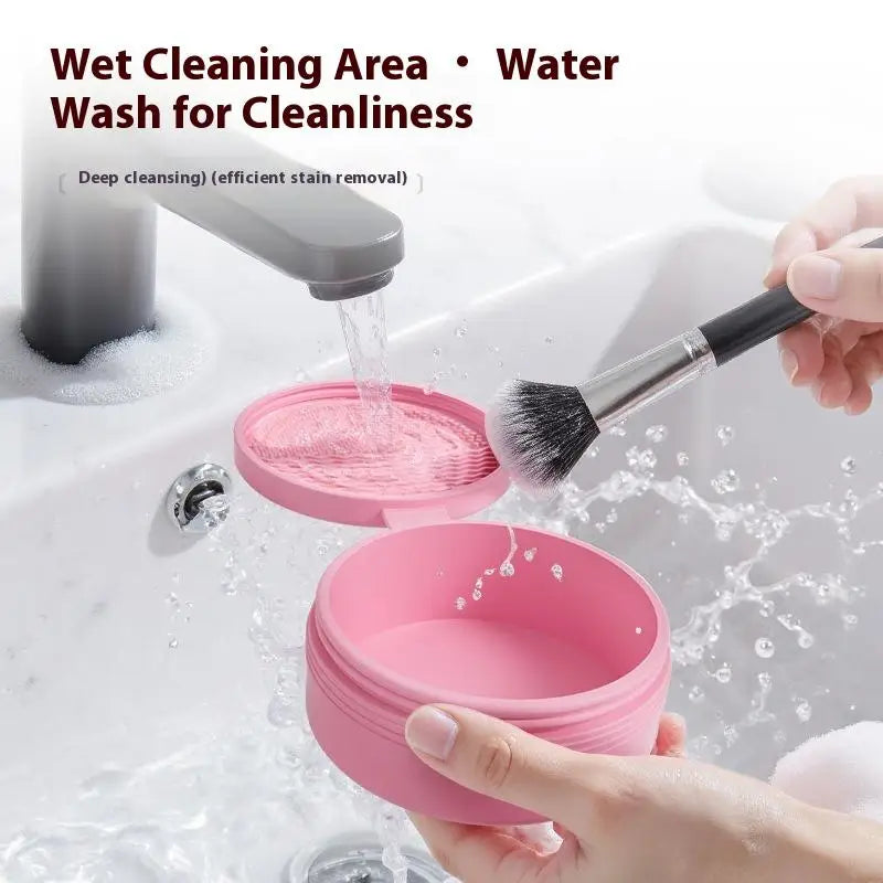 Makeup Brush Cleaning Box Sponge Eyeshadow Brushes Quick Clean Dry Cleaner Cosmetic Wash Clean Powder Tool Makeup Accessories