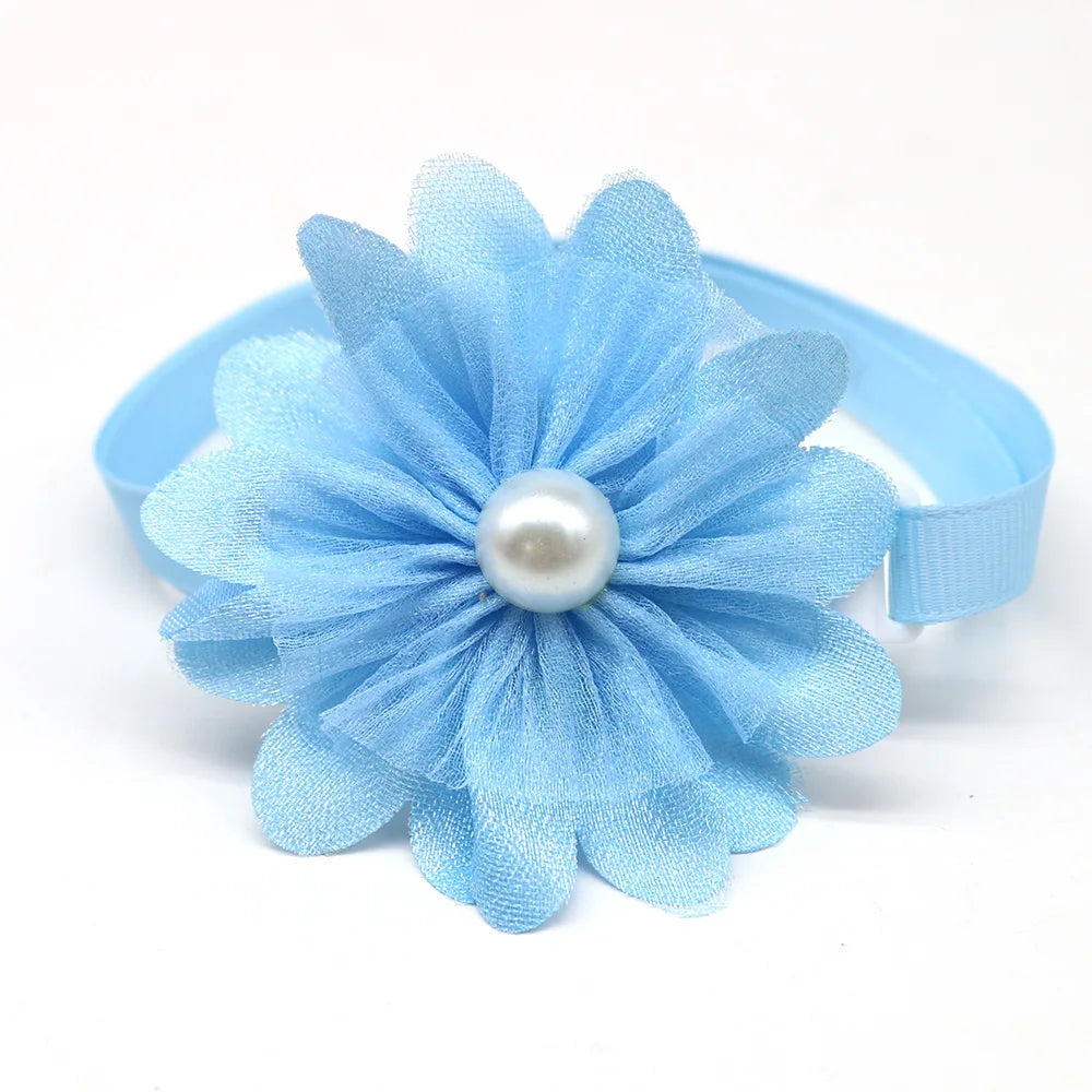50/100pcs Dog Bowtie Spring Pearl Bowties/Collar For Dogs Samll Dog Cat Bow Tie Neckties For Dogs Pets Grooming Accessories