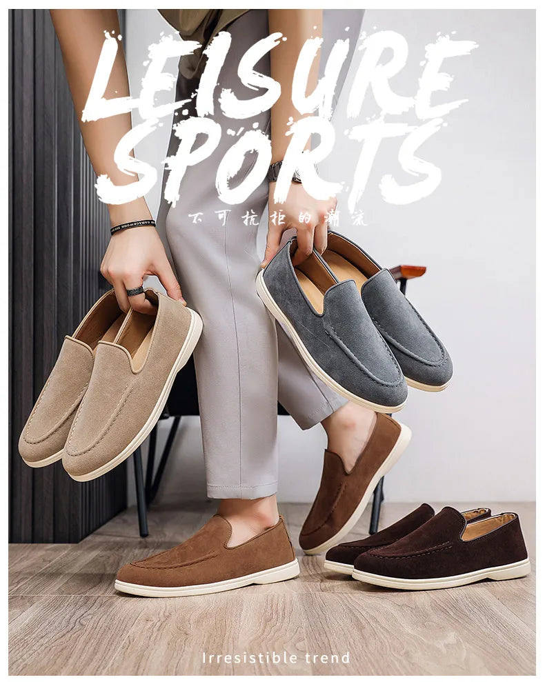 Men Casual Shoes Formal Man Loafers Leisure Walk Tassel Moccasins Italian Breathable Slip on Male Boat Shoes