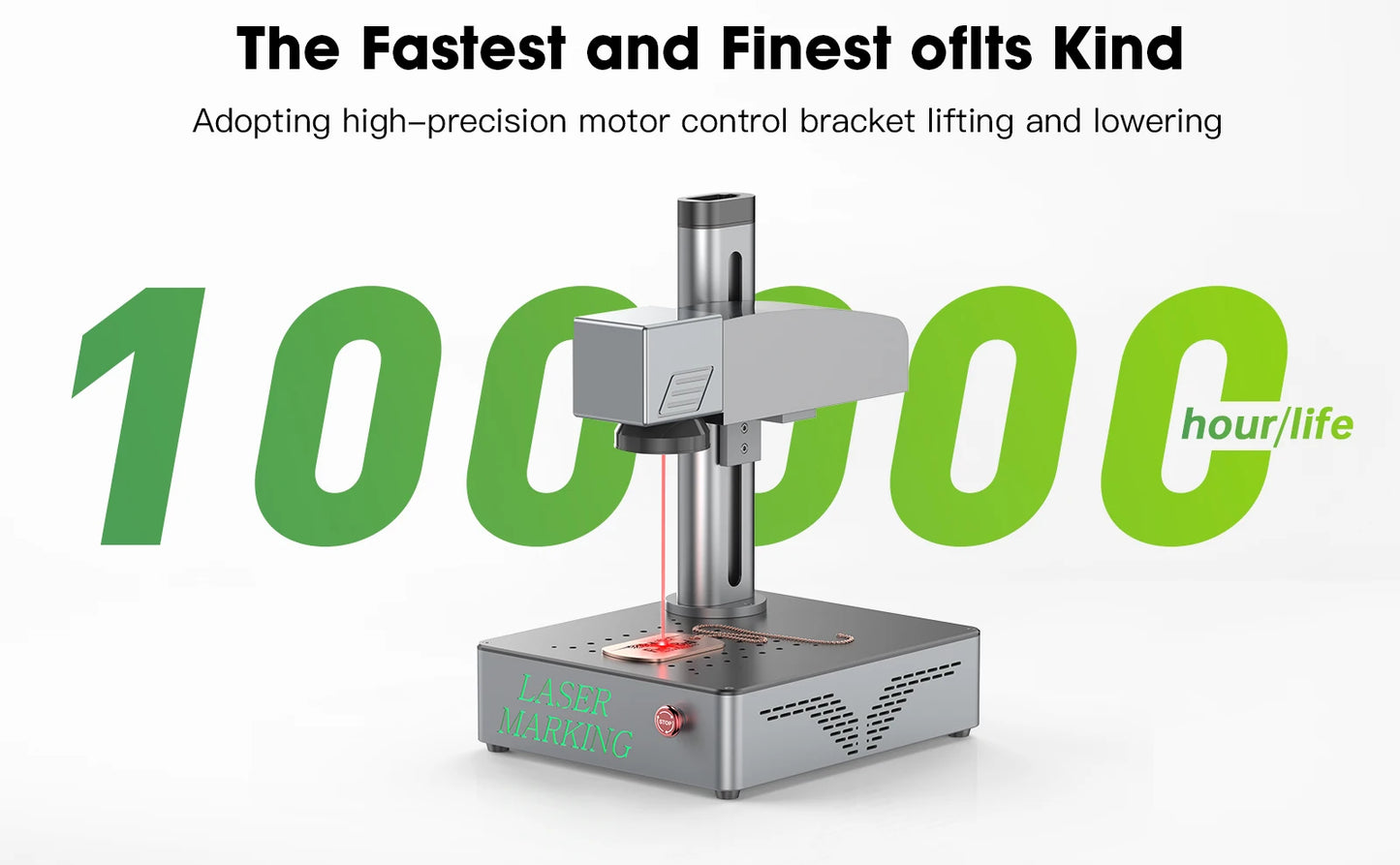 DAJA S4 Fiber Laser Marking Machine High Power Business Industrial Portable Engraver Engrave All Metal Jewelry Plastic Leather