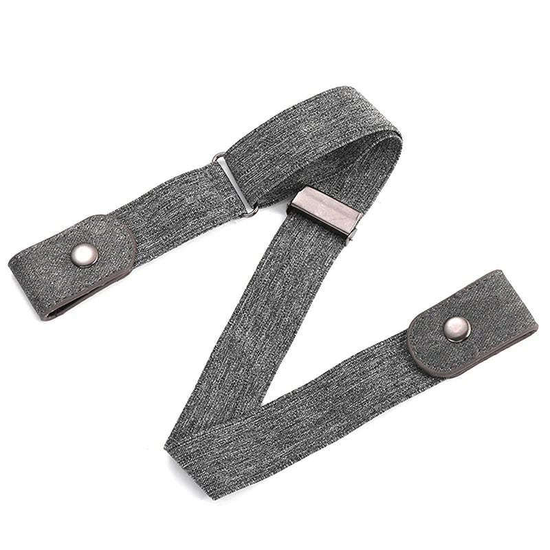 Buckle-Free Waist Belt For Jeans Pants,No Buckle Stretch Elastic Waist Belt For Women/Men,No Hassle Belt