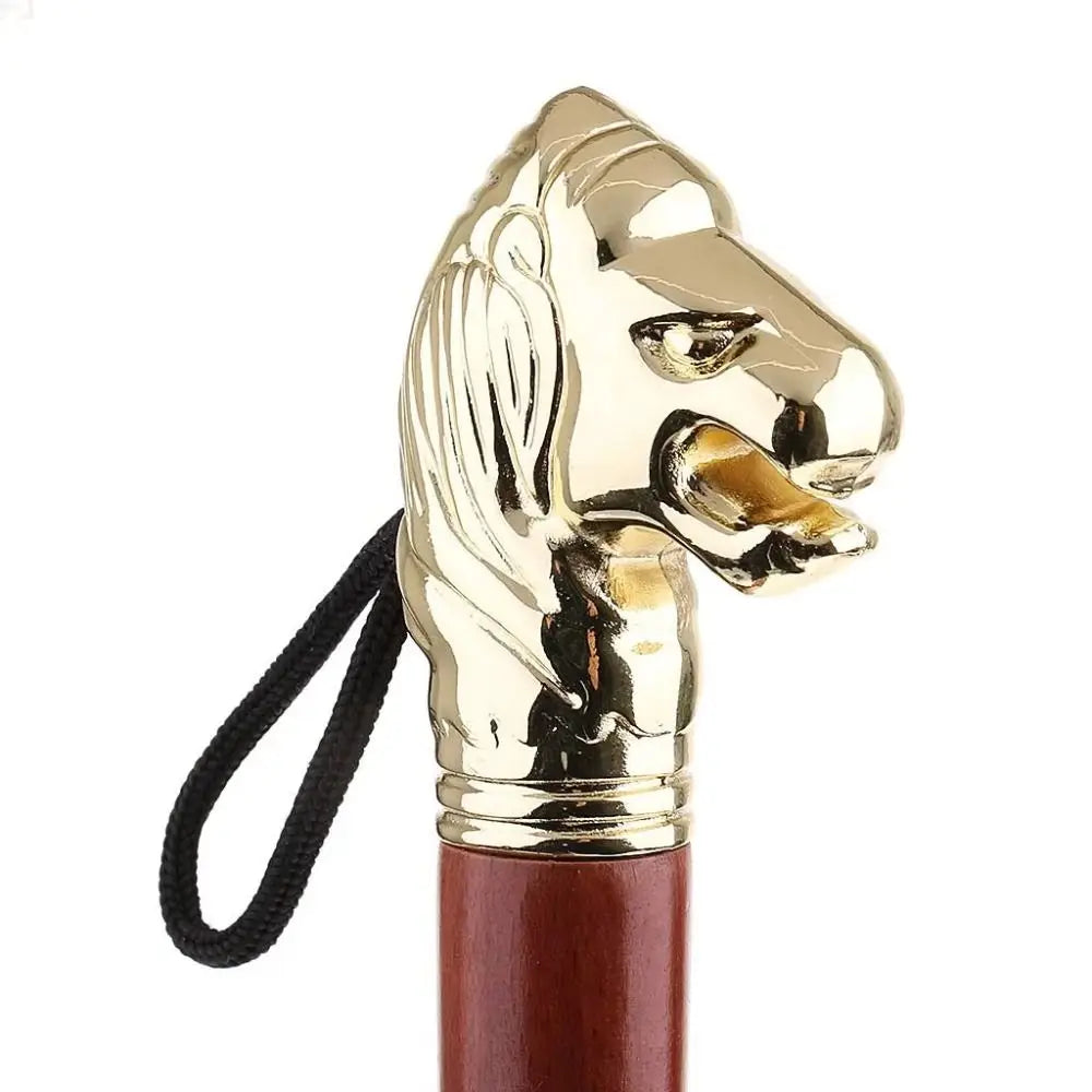 32cm Metal Shoe Horn Long Lion/Horse Head Wood Handle Shoehorn Shoes Wearing Tool Handheld Portable Shoe Lifter for Household