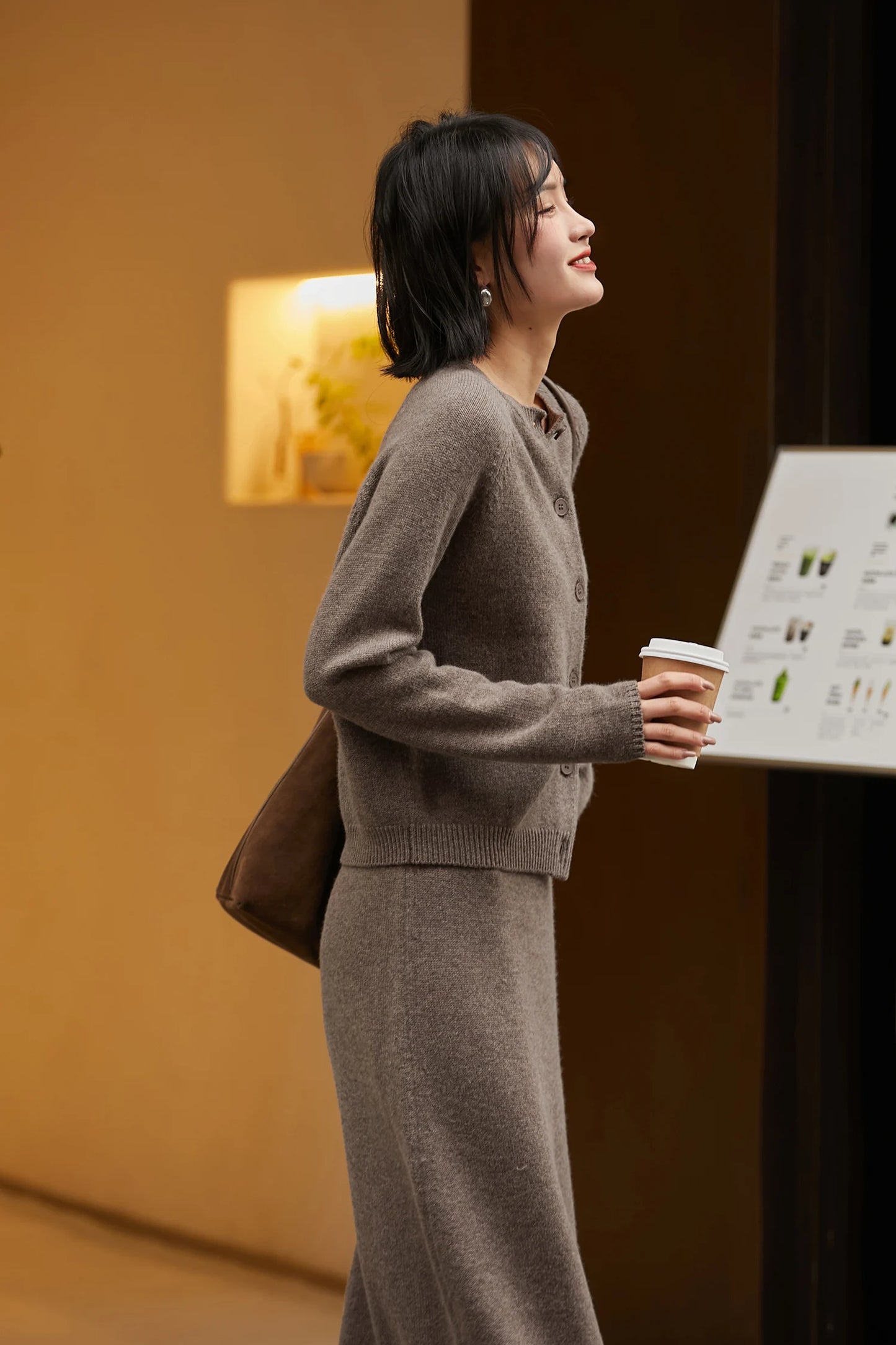 Row wind wool cashmere series ~ new sweaters in autumn and winter/overskirt fashion two-piece suit