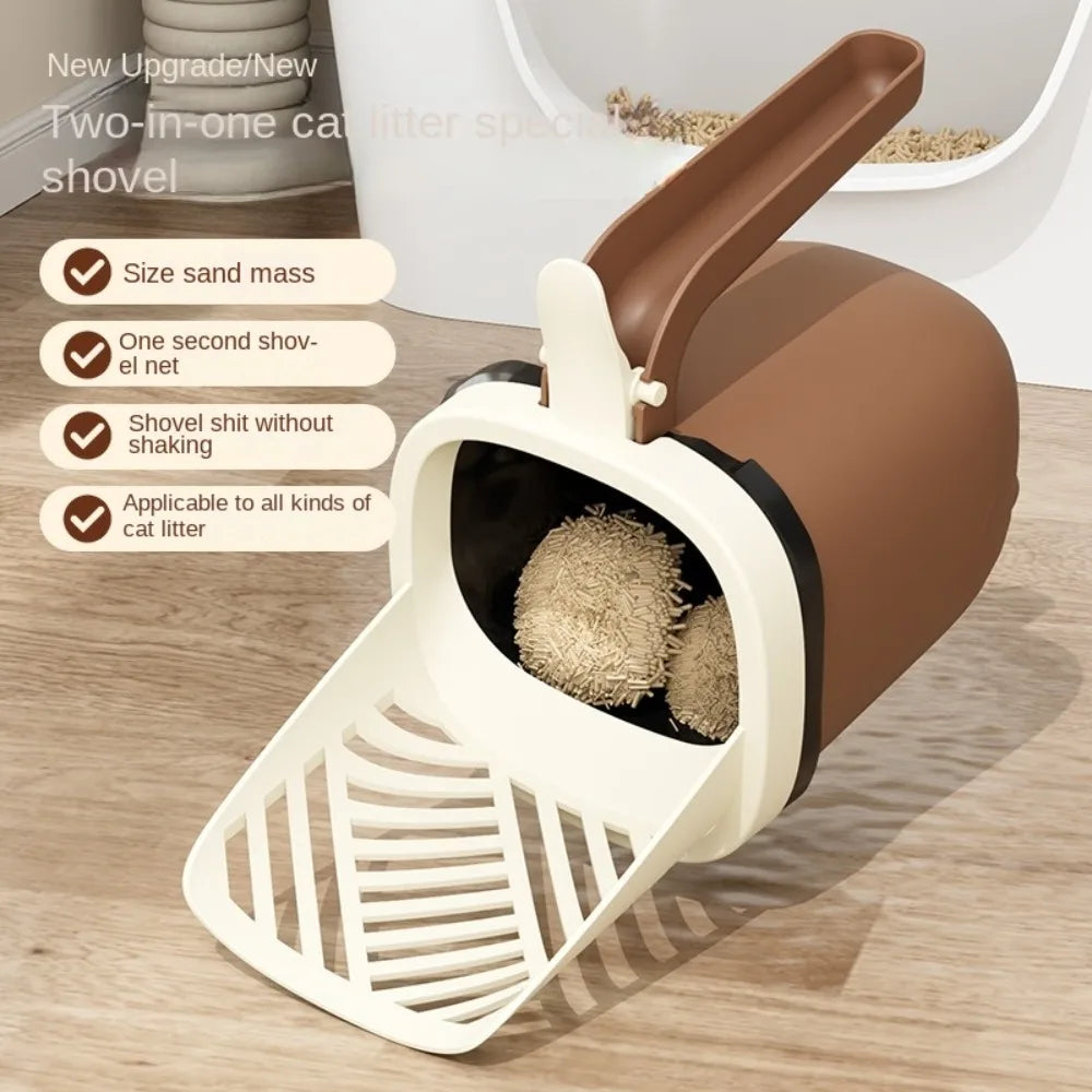 Cat Filter Clean Cat Litter Shovel Scoop Large Capacity Thickening Cat Litter Box Self Cleaning Comfortable Handle