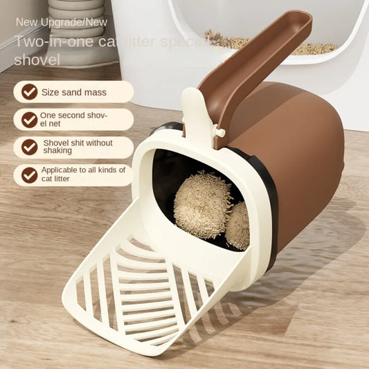 Cat Filter Clean Cat Litter Shovel Scoop Large Capacity Thickening Cat Litter Box Self Cleaning Comfortable Handle
