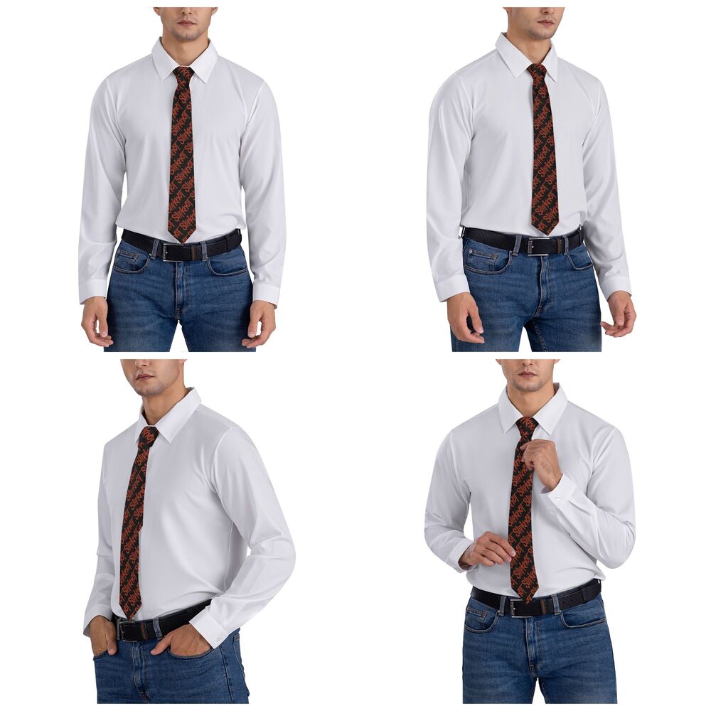 Slipknots Neckties Men's Customized Silk Heavy Metal Rock Music Gift Neck Tie for Office