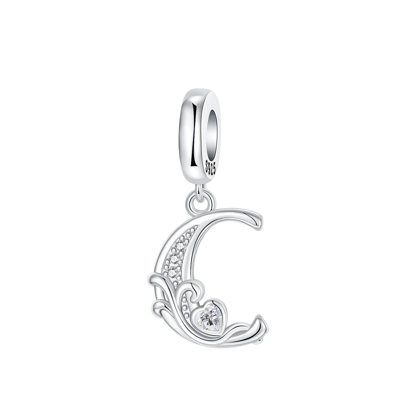 925 Sterling Silver Full series of A-Z letters pendant Charms For Original  Bracelet Charm Necklace Diy Female Jewelry