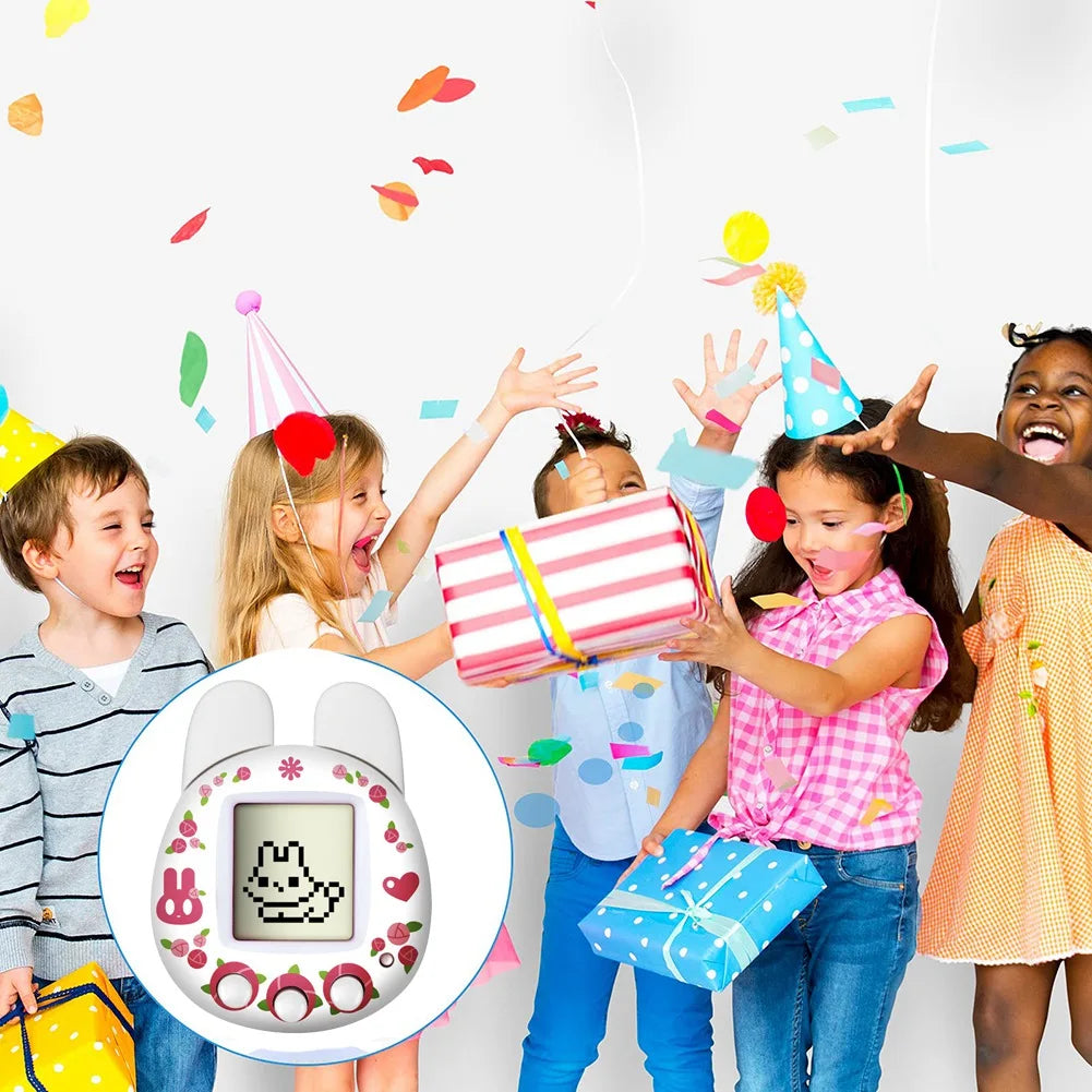 FRIHA-Handheld Retro Virtual Pet Machine Game Console Electronic Digital Pet  For Kids Children