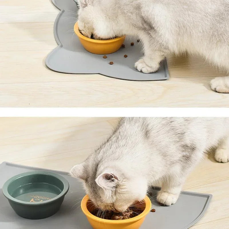 1 Pcs Anti Overflow Anti Slip Waterproof and Easy To Clean Pet Silicone Meal Mat Cat and Dog Mat Pet Meal Mat