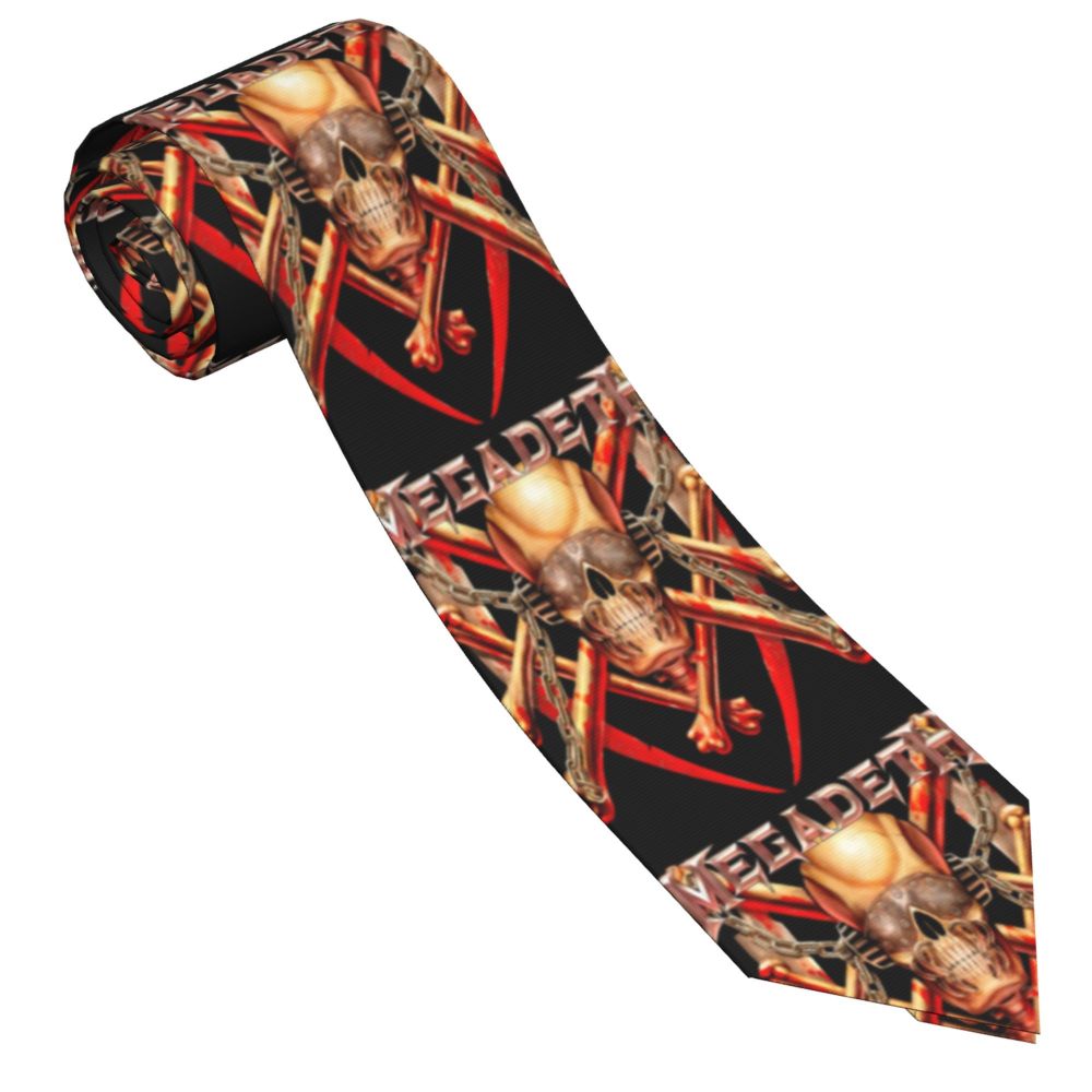 Slipknots Neckties Men's Customized Silk Heavy Metal Rock Music Gift Neck Tie for Office