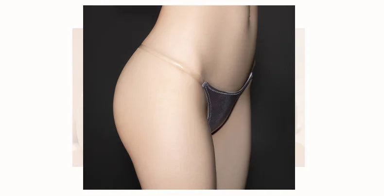 Sexy Erotic Transparent Thong Panties Thin Elastic Low Waisted Women's Underwear Allure G-String Shiny Lingerie Ladies Thongs