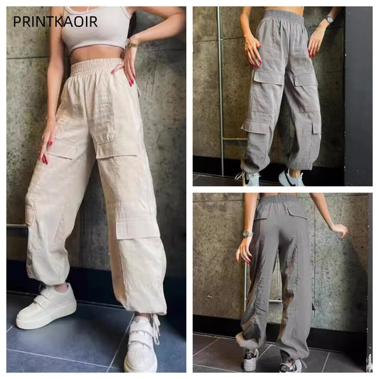 Women's Pants Tienda High Waisted Drawstring Leggings Workwear Longs Sports Wide Leg Trousers Summer Thin Clothing