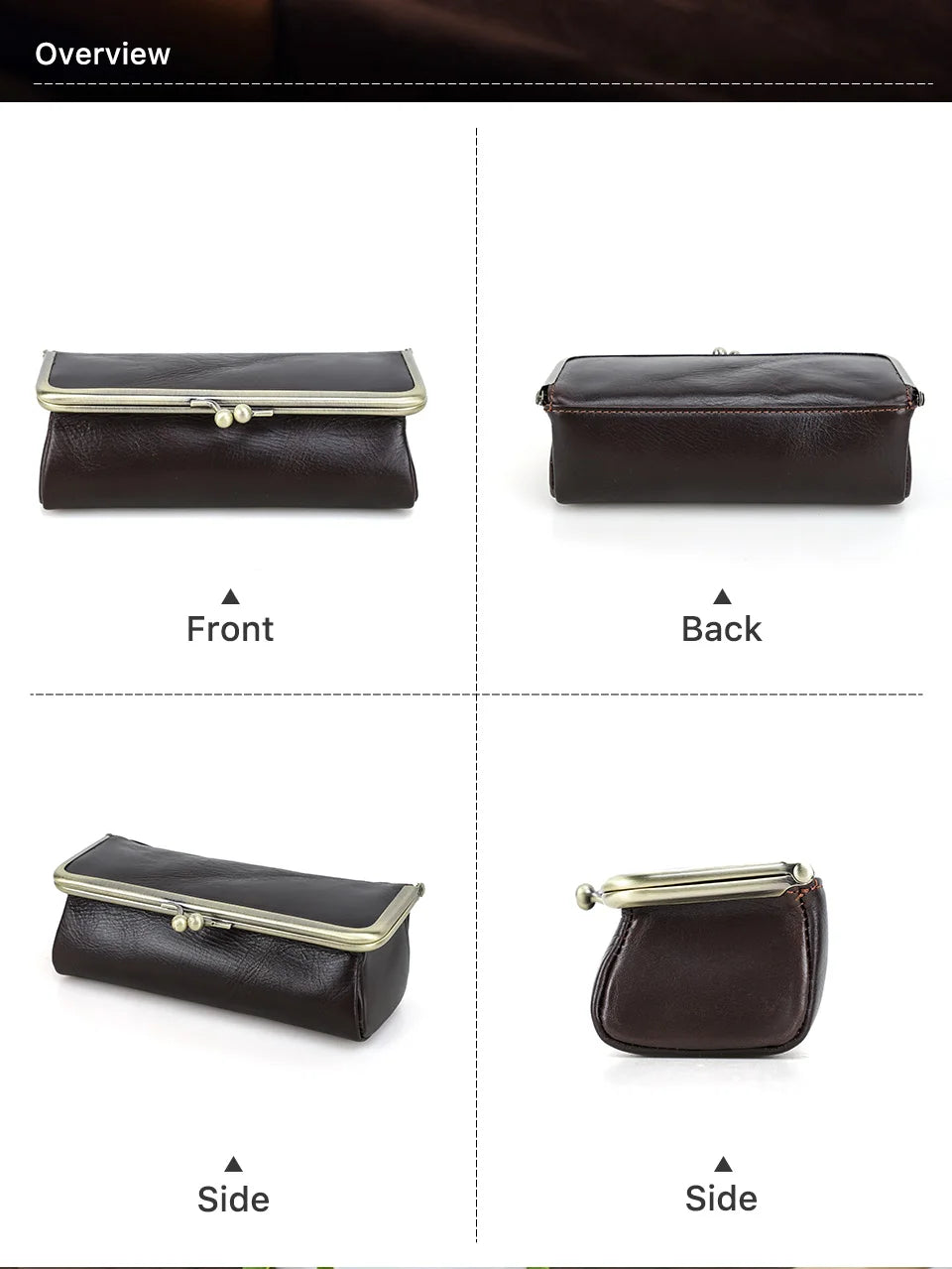 Genuine Leather Eye Glasses Bag for Eyeglass High Quality Handmade Glasses Case Box Sunglasses Protector Pouch