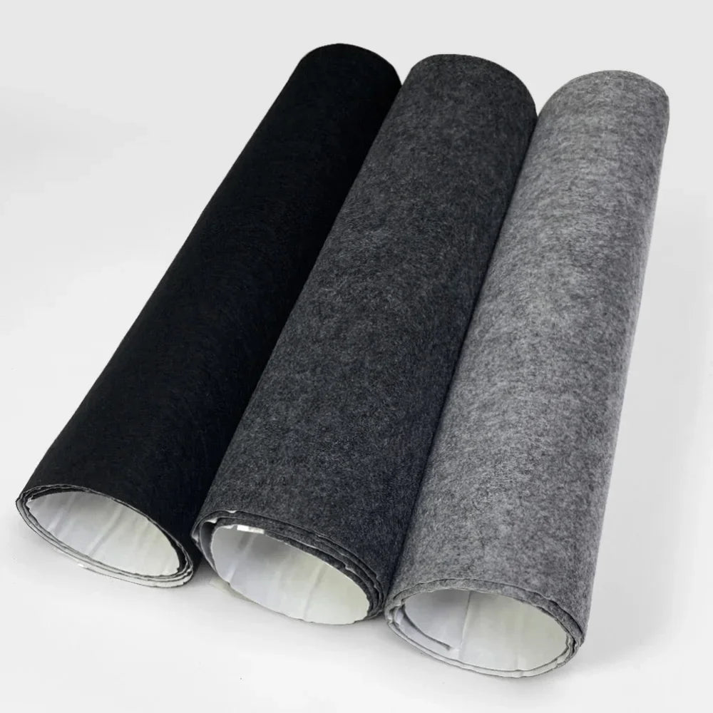 Car Lining Carpet Felt Cloth Self-adhesive Carpet Non-Woven Fabric High Temperature Resistant Felt for Home Camper Car Repair