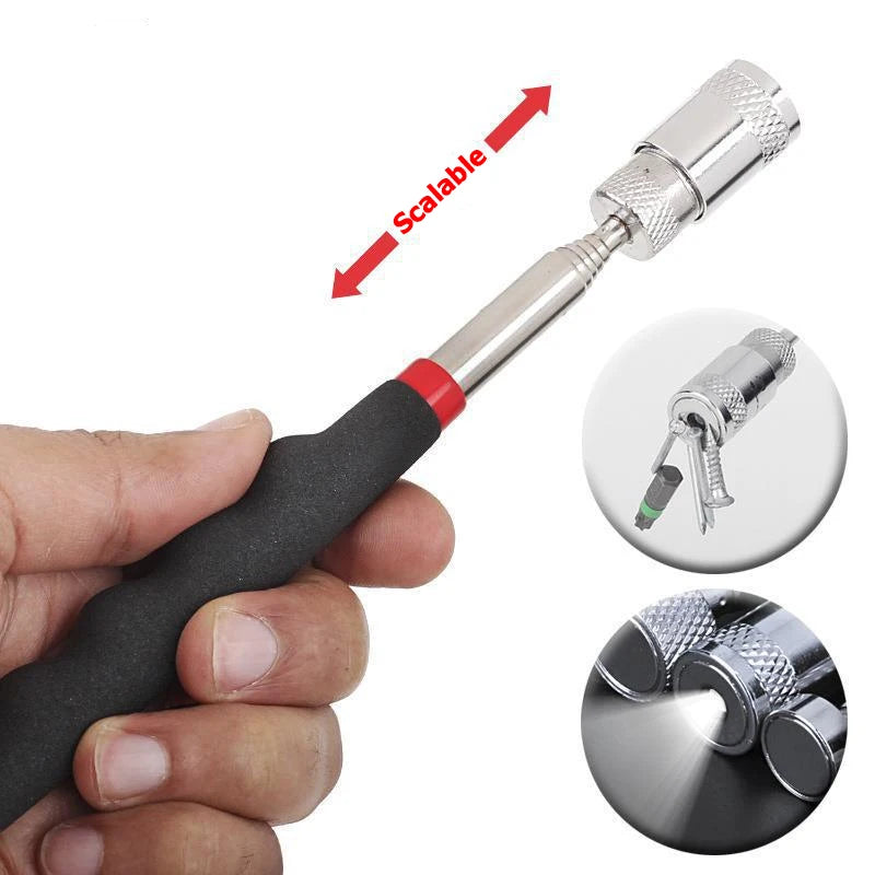 Telescopic magnetic pen mini portable retractable pick-up rod can pick up nuts and bolts convenient tool