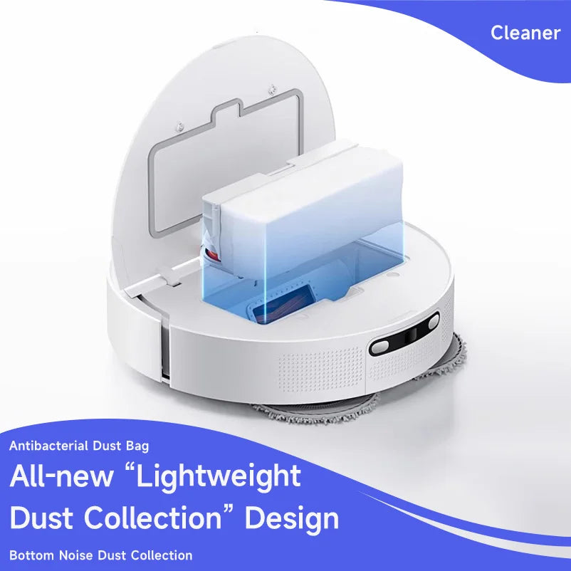 【Xiaomi】 Robot Vacuum H40, 10,000 Pa Powerful Aspiration, Ultra-Accurate Cleaning with Navigation LDS, 2-in-1: Vacuum and Wash