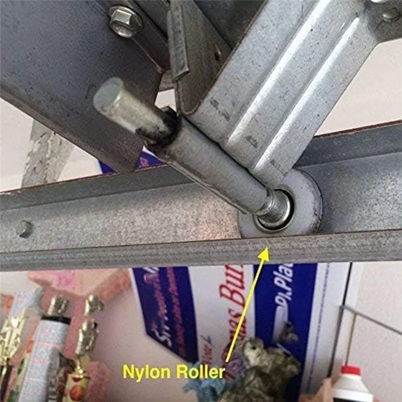 ABKJ-12Pack 2" Nylon Garage Door Roller 4" Stem 2" Nylon Garage Door Rollers Garage Door Roller Wheel Garage Door Accessories