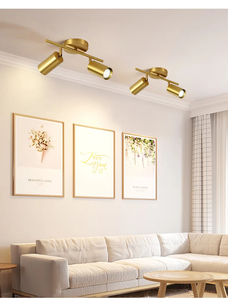 Modern Led Ceiling Light Long Spotlight Fixture Living Room Shop Restaurant Kitchen Dining Room Lighting Home Decor Chandeliers